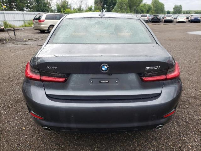 3MW5R7J0XL8B36257 - 2020 BMW 330XI GRAY photo 6