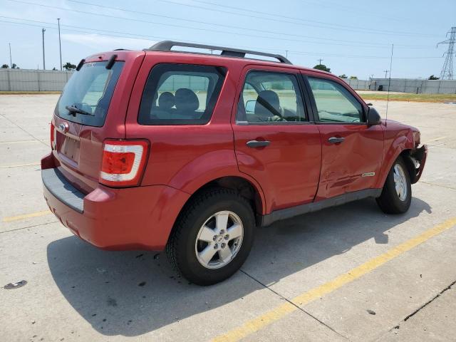 1FMCU02Z38KC70266 - 2008 FORD ESCAPE XLS RED photo 3