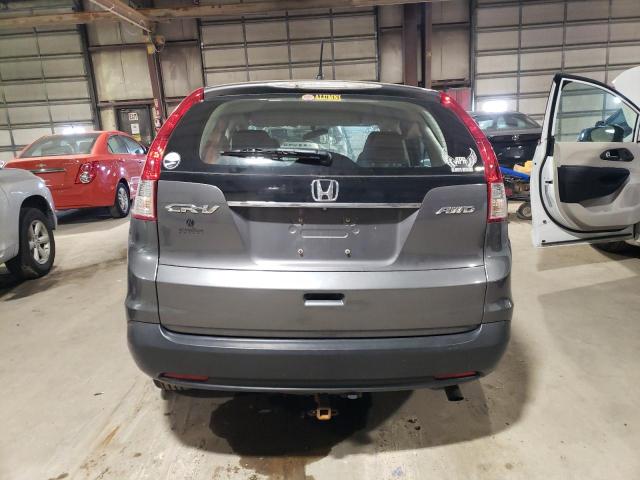 2HKRM4H36DH671120 - 2013 HONDA CR-V LX GRAY photo 6