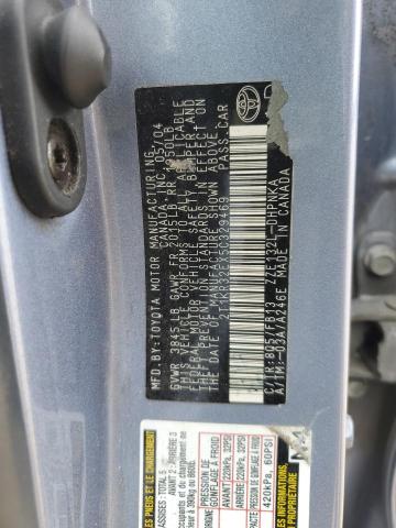 2T1KR32EX5C329469 - 2005 TOYOTA COROLLA MA XR BLUE photo 12