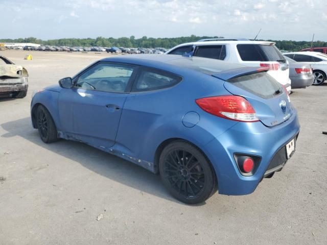 KMHTC6AE5GU264606 - 2016 HYUNDAI VELOSTER TURBO BLUE photo 2