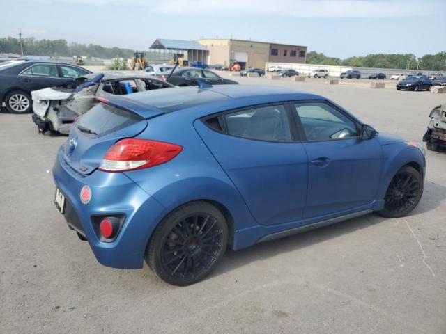 KMHTC6AE5GU264606 - 2016 HYUNDAI VELOSTER TURBO BLUE photo 3