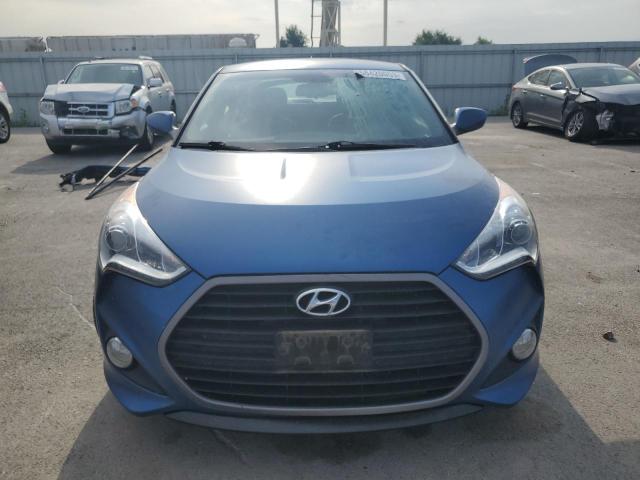 KMHTC6AE5GU264606 - 2016 HYUNDAI VELOSTER TURBO BLUE photo 5