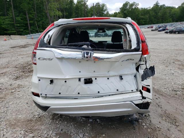 5J6RM4H7XFL022819 - 2015 HONDA CR-V EXL WHITE photo 6