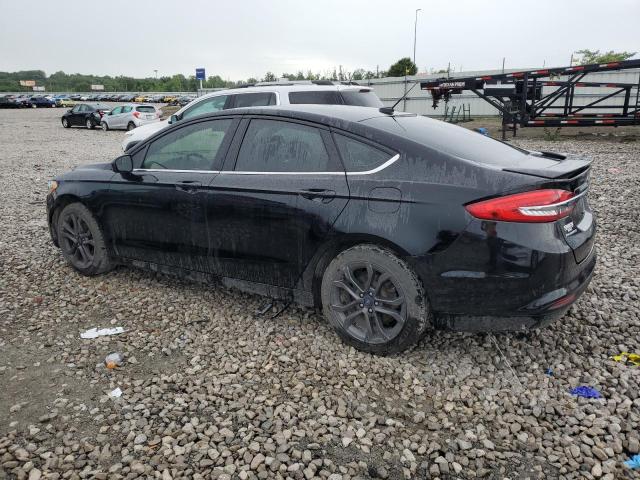 3FA6P0HD0JR210876 - 2018 FORD FUSION SE BLACK photo 2