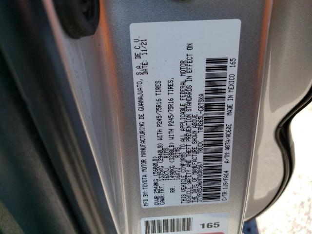 3TYRX5GN6NT038567 - 2022 TOYOTA TACOMA ACCESS CAB ნაცრისფერი ფოტო 14