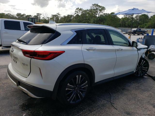 3PCAJ5BB1MF106087 - 2021 INFINITI QX50 LUXE WHITE photo 3