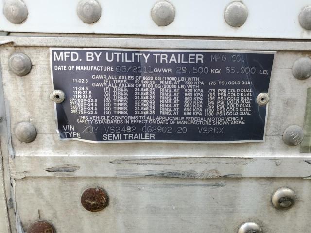 1UYVS2482CG290220 - 2012 UTILITY TRAILER WHITE photo 10