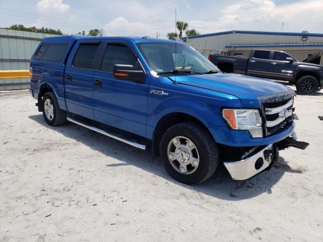 1FTFW1CF4EKF69945 - 2014 FORD F150 SUPERCREW BLUE photo 4