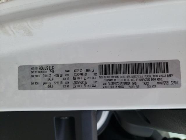 3C6TRVDG2JE153552 - 2018 RAM PROMASTER 2500 HIGH 白色 照片 13