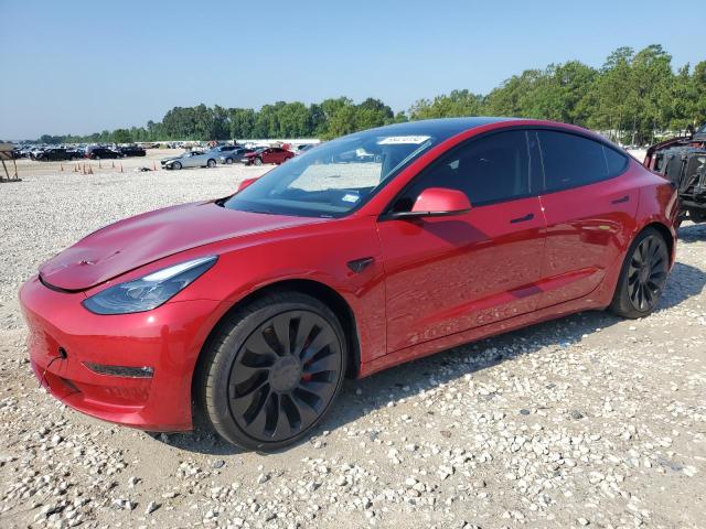 5YJ3E1EC4PF461432 - 2023 TESLA MODEL 3 RED photo 1