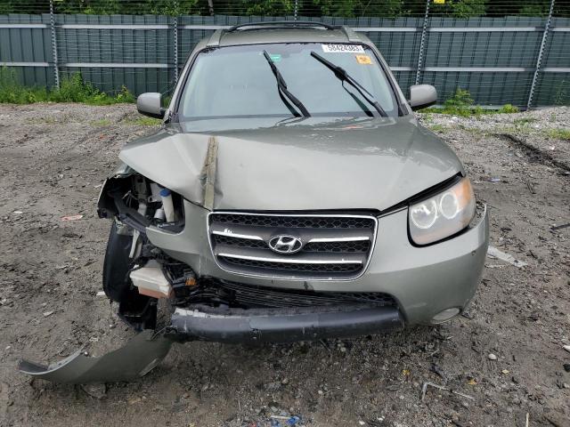 5NMSH73E87H124402 - 2007 HYUNDAI SANTA FE SE GREEN photo 5