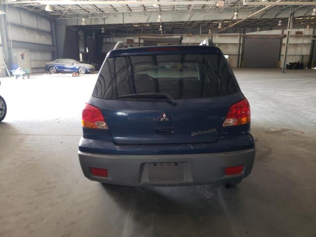 JA4LX31G43U077015 - 2003 MITSUBISHI OUTLANDER LS BLUE photo 6