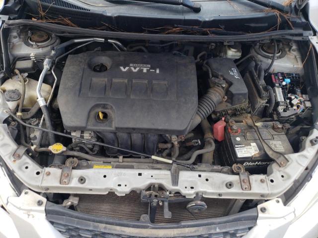 2T1KU4EE8AC393259 - 2010 TOYOTA COROLLA MA GRAY photo 11