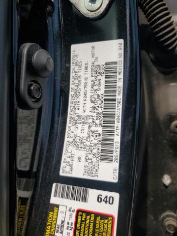 3TMJU4GNXFM189196 - 2015 TOYOTA TACOMA DOUBLE CAB PRERUNNER BLACK photo 12