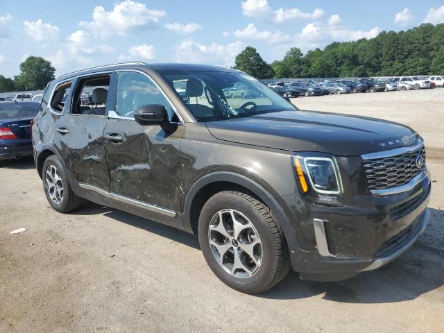 5XYP34HC9LG064550 - 2020 KIA TELLURIDE EX BROWN photo 4