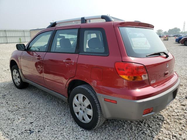 JA4LX31G83U073288 - 2003 MITSUBISHI OUTLANDER LS RED photo 2