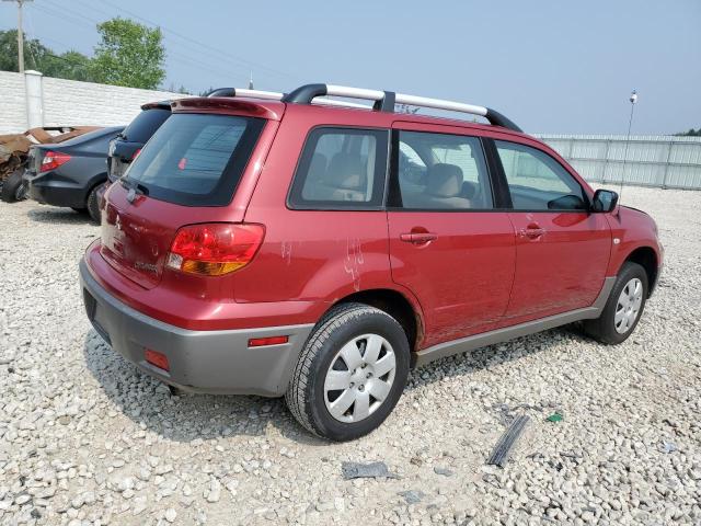 JA4LX31G83U073288 - 2003 MITSUBISHI OUTLANDER LS RED photo 3