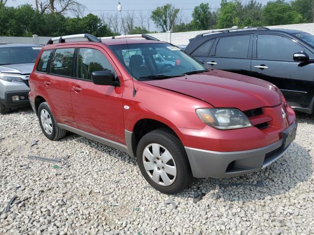 JA4LX31G83U073288 - 2003 MITSUBISHI OUTLANDER LS RED photo 4