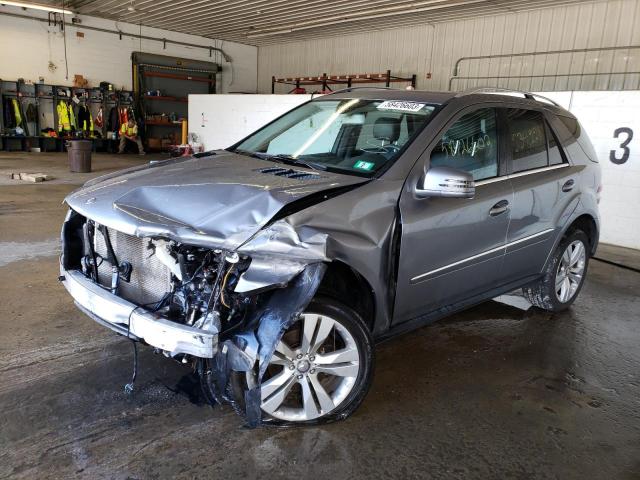 4JGBB8GB1BA723132 - 2011 MERCEDES-BENZ ML 350 4MATIC SILVER photo 1