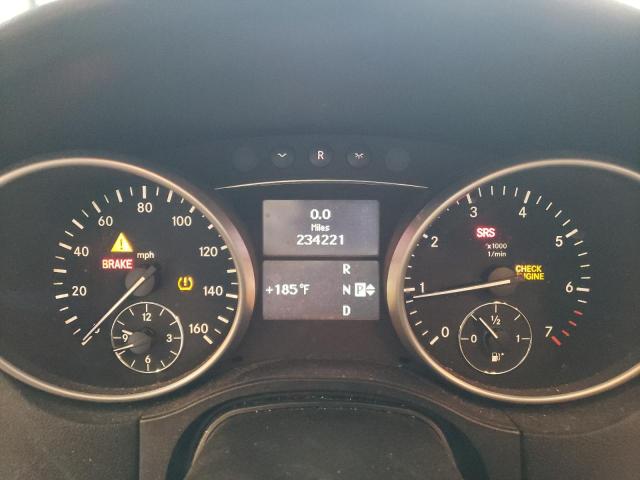 4JGBB8GB1BA723132 - 2011 MERCEDES-BENZ ML 350 4MATIC SILVER photo 9