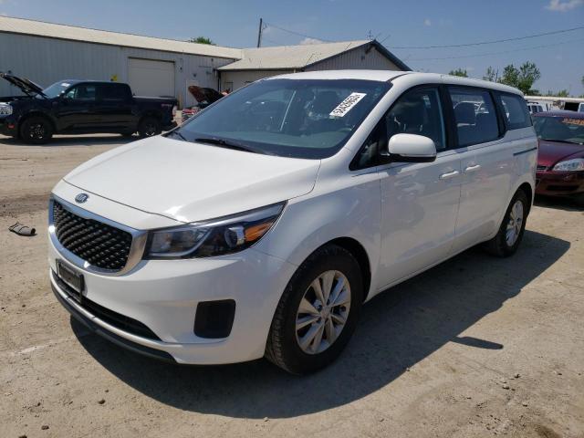 KNDMA5C17F6032319 - 2015 KIA SEDONA L WHITE photo 1