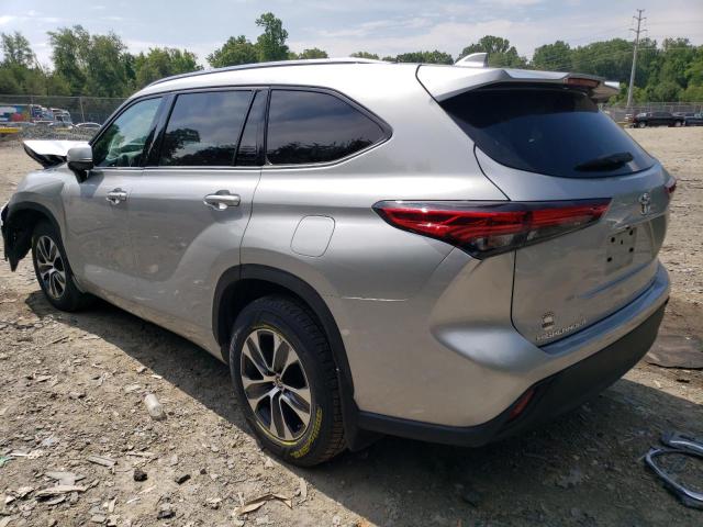 5TDHZRBHXLS500572 - 2020 TOYOTA HIGHLANDER XLE Արծաթագույն լուսանկար 2