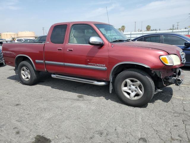 5TBRT34182S266202 - 2002 TOYOTA TUNDRA ACCESS CAB 勃艮第红 照片 4