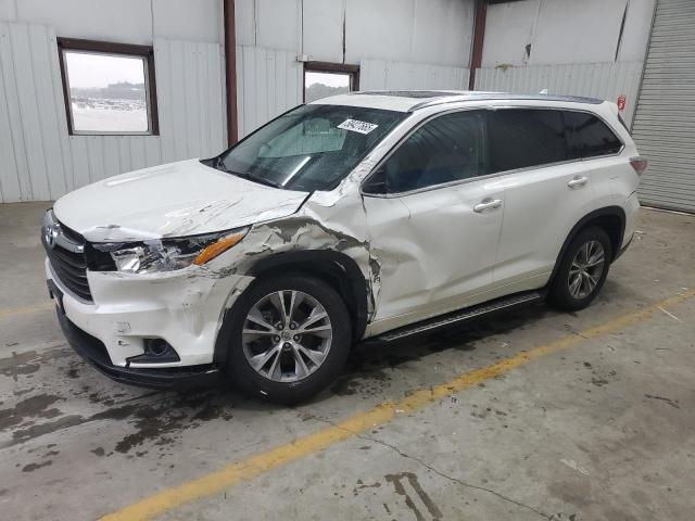 5TDKKRFH7ES012106 - 2014 TOYOTA HIGHLANDER XLE WHITE photo 1