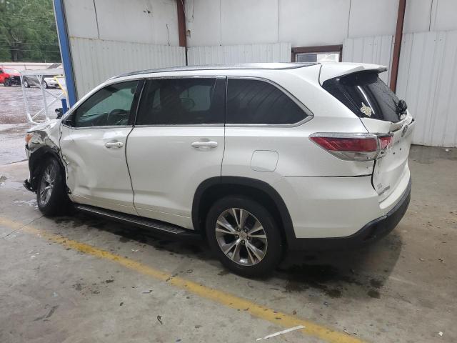 5TDKKRFH7ES012106 - 2014 TOYOTA HIGHLANDER XLE WHITE photo 2