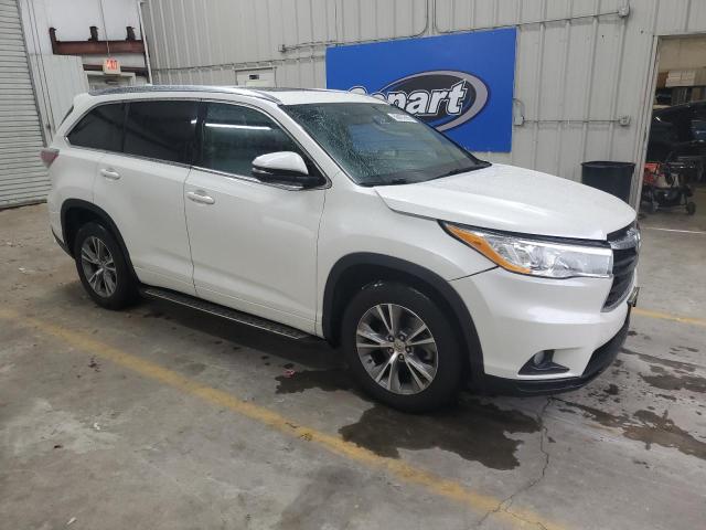 5TDKKRFH7ES012106 - 2014 TOYOTA HIGHLANDER XLE WHITE photo 4