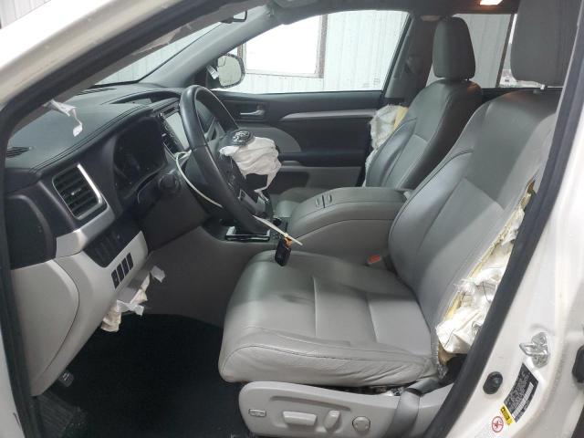 5TDKKRFH7ES012106 - 2014 TOYOTA HIGHLANDER XLE WHITE photo 7