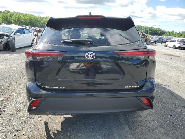 5TDKDRBH1RS554162 - 2024 TOYOTA HIGHLANDER LE BLACK photo 6