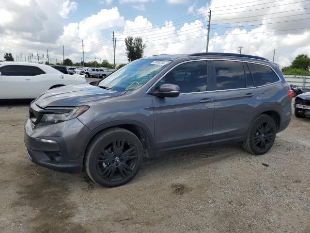 5FNYF5H24NB026355 - 2022 HONDA PILOT SE GRAY photo 1