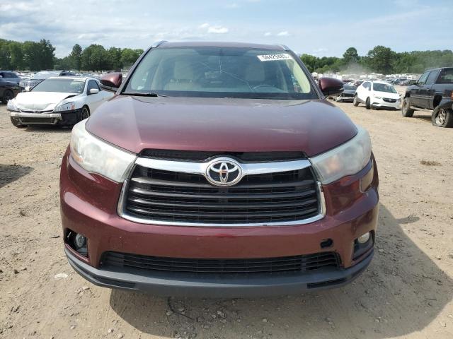 5TDKKRFH6FS089597 - 2015 TOYOTA HIGHLANDER XLE Bordeaux Foto 5