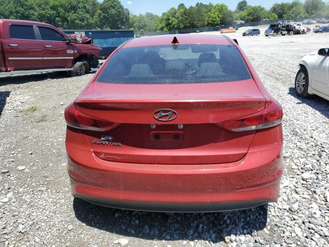 5NPD84LFXJH257141 - 2018 HYUNDAI ELANTRA SEL RED photo 6