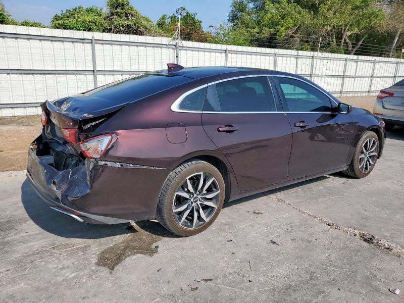 1G1ZG5ST7MF045634 - 2021 CHEVROLET MALIBU RS 紫色 照片 3