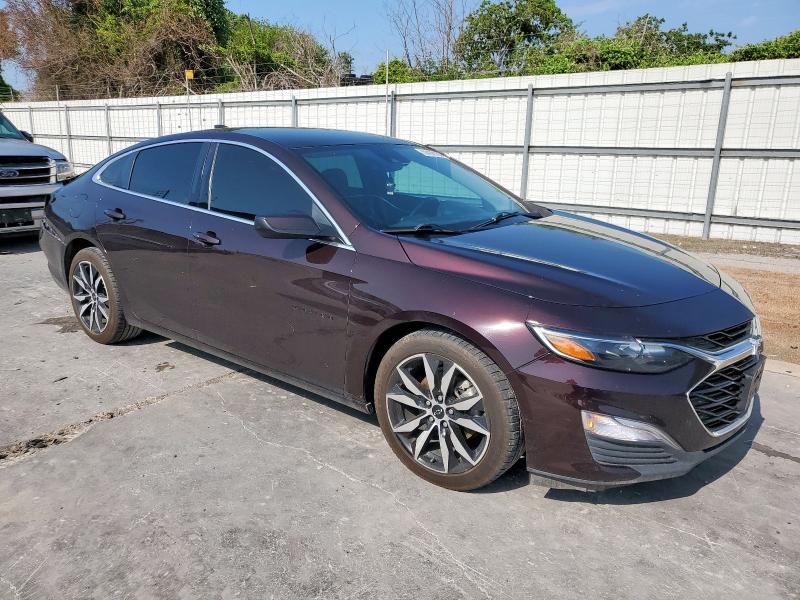 1G1ZG5ST7MF045634 - 2021 CHEVROLET MALIBU RS 紫色 照片 4