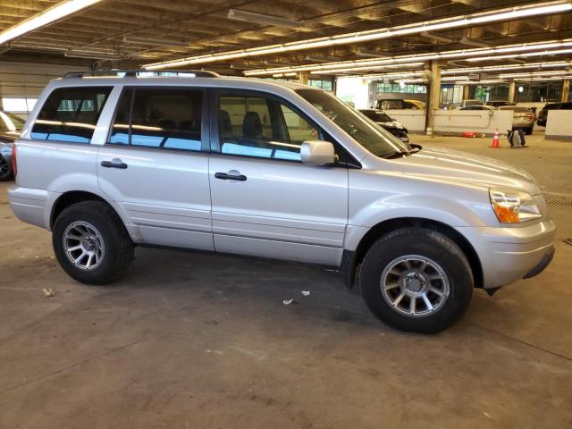 2HKYF18543H613284 - 2003 HONDA PILOT EXL SILVER photo 4