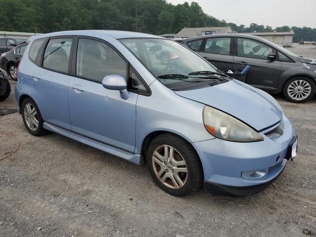 JHMGD386X8S057401 - 2008 HONDA FIT SPORT BLUE photo 4