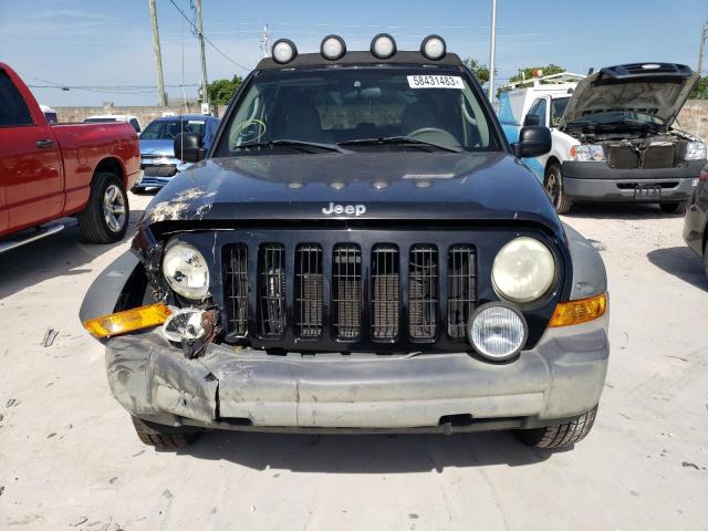 1J4GK38K85W523104 - 2005 JEEP LIBERTY RENEGADE BLACK photo 5