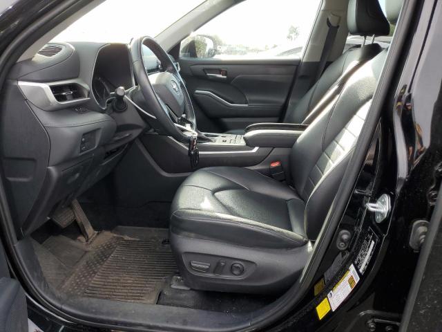 5TDHZRBH9MS554527 - 2021 TOYOTA HIGHLANDER XLE Negro foto 7
