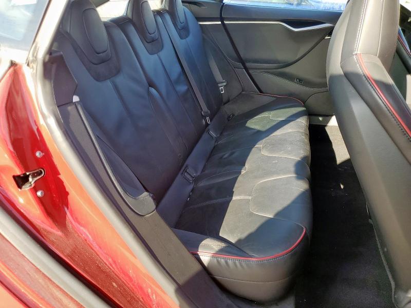 5YJSA1H17EFP35821 - 2014 TESLA MODEL S წითელი ფოტო 10