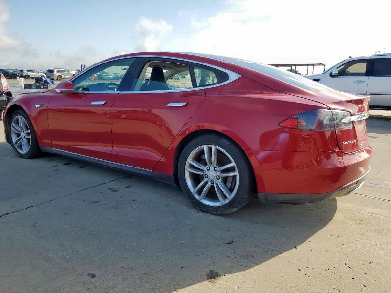 5YJSA1H17EFP35821 - 2014 TESLA MODEL S წითელი ფოტო 2