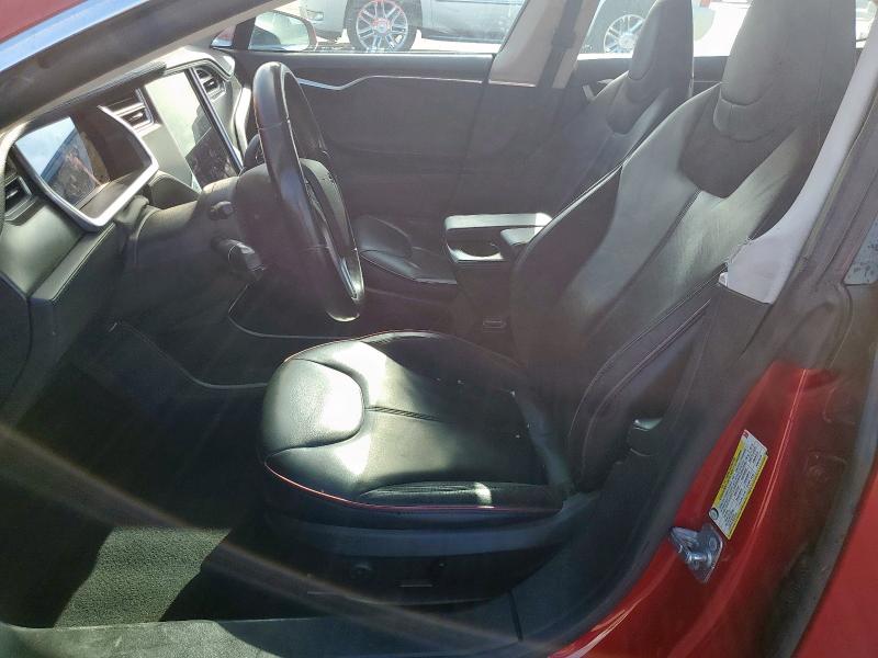5YJSA1H17EFP35821 - 2014 TESLA MODEL S წითელი ფოტო 7