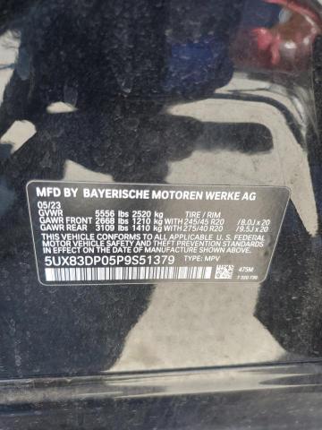 5UX83DP05P9S51379 - 2023 BMW X3 M40I BLACK photo 13