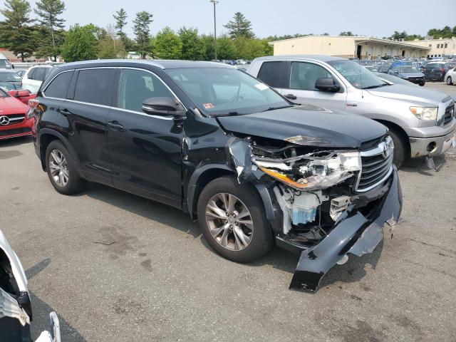 5TDJKRFH1ES010203 - 2014 TOYOTA HIGHLANDER XLE BLACK photo 4