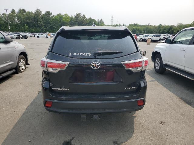 5TDJKRFH1ES010203 - 2014 TOYOTA HIGHLANDER XLE BLACK photo 6