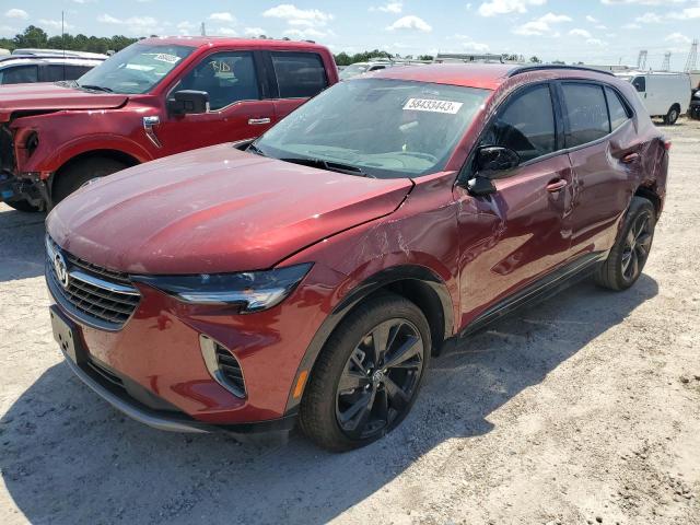 LRBFZNR41PD033772 - 2023 BUICK ENVISION ESSENCE მუქწითელი ფოტო 1