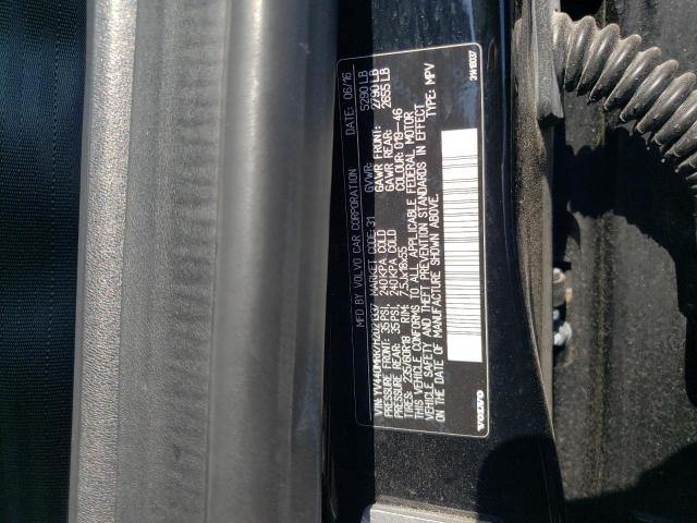 YV440MRR7H2021337 - 2017 VOLVO XC60 T5 DYNAMIC შავი ფოტო 12